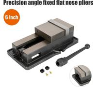 Pince plate - 15 cm - Haute précision - Résistant à l'angle - Pour montage et démontage - Travail du bois - Noir