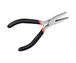 Pince plate - FIXPOINT - 125 mm - Tête 3 cm - Acier outil durci - Poignée isolée antidérapante