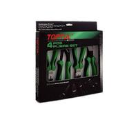 Pince plate TOPTUL, modèles GAAE0402, disponibles en longueurs de 175 mm, 200 mm et 240 mm