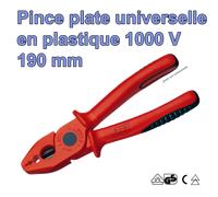 Pince plate universelle en plastique 1000V - CIMCO - 100794