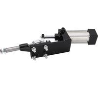 Pince pneumatique de maintien en position basse en cylindre d'acier à haute résistance, pince pneumatique à genouillère pour le soudage par usinage