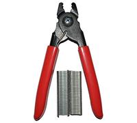 Pince pour agrafes + 60 clips | Clippeuse manuelle pour saucisse | Pince à ressort pour agrafes