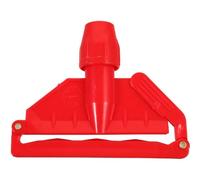 Pince pour Balai à Franges Détachable de Remplacement, Rouge, Plastique | Accessoire pour Serpillière, Fixation Simple et Retrait Rapide, Pièce Détachée Fiable pour Manche de Balai