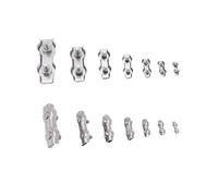 Pince pour câble métallique. 5 pièces 304 câbles en acier inoxydable simple Double M2-M10 boulon pince câble de métallique(M3)