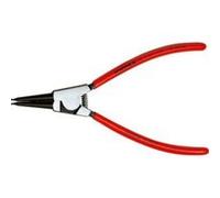 Pince pour circlips extérieurs, modèle droit, en acier inoxydable au chrome vanadium, pointes antidérapantes, Dimensions : A 0, Ø d'arbre 3-10 mm G