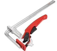 Pince pour MFT et rail de guidage - Serre-joint à vis F - Déblocage rapide - Pour table MFT et rail de guidage - Poids lourd - Métal forgé - 15 cm