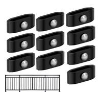 Pince Pour Panneau De Clôture | Clip serrage facile à installer,Clips De Connexion Pour Panneaux De Clôture - Pour Jardin Cour Arrière-Cour Campagne Ferme Maison Intérieur Dortoir Appartement