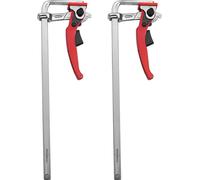 Pince pour rail de guidage - Serre-joint à cliquet à serrage rapide - Pour rail de scie - Modèle métallique - Convient pour le métal - Pince de table pour travaux sur bois