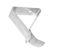 Pince pour Tasse à Café Thermomètre en Acier Inoxydable Argenté | Clip de Sonde, Usage Domestique Portable et Léger, Opération Simple, Réduit le Risque de Brûlure