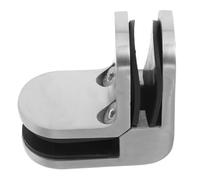 Pince pour Verre en Acier Inoxydable, Angle 90°, Double Fixation | Garde-corps et Panneaux, Finition Polie Argentée, Usage Intérieur ou Extérieur, Maintien Sûr