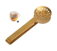 Pince Presse-Sachet de Thé, Accessoire Distributeur Infuseur Griffe en Acier Inoxydable pour Amateurs de Thé Cadeaux (Or)