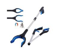 Pince Ramasse Objet 81cm Pince Telescopique avec Crochet Magnétique Pince pour ramasser sans se baisser Pliable Rotative