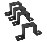 Pince rectangulaire pour tubes, connecteur en forme de U, support mural pour poteaux de clôture