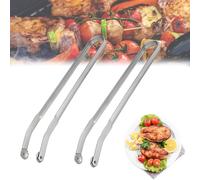 Pince Retourne Saucisse,2 Stück BBQ Würstchen Wendezange,Pince Barbecue Grill Up,Pince Barbecue Longue,Pince Barbecue Roulette,Pince à Grillade Roulette,Pince à Retourner les Saucisse BBQ