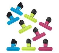 Pince Sachet Alimentaire,9pcs Alimentaire D'étanchéité Clips Plastique | Pince Sachet Clip Fermeture Sac congélation Clips pour La Cuisine,Maison, Bureau(3 Couleur)