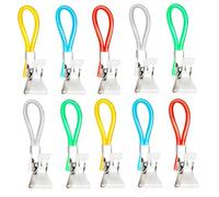 Pince Serviette,10Pcs Accroche Torchon Crochet Attache Torchon Cuisine,Clips Torchon Métal Clips de Cuisine Suspendus pour Armoires et aux Salles de Bains