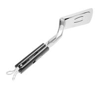 Pince Spatule à Steak Multifonction en Acier Inoxydable et ABS | Usage Quotidien, Retournement des Légumes, Design Créatif, Stabilité Renforcée, Noir, pour Cuisson