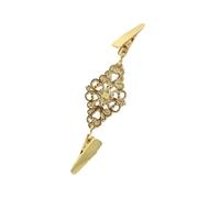 Pince spirale pour pull vintage Attaches à Clips for pull rétro, motif floral, Cardigan, robe, chemises, col, broche, Clip de serrage au dos for femmes et filles(Gold)