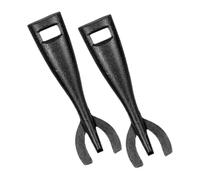 Pince Teppanyaki en Fonte Noire, Lot de 2, pour Plats Chauds | Finition Lisse, Bords Arrondis, Rangement Compact, Nettoyage Facile, Usage Hôtel et Cuisson Teppanyaki