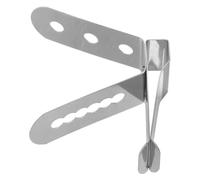 Pince Thermomètre la Cuisine en Acier Inoxydable Argenté, Clip | Se Fixe Facilement aux Tasses à Café, Maintien Ferme, Usage la Cuisine Maison, Format Compact, Métal Argenté