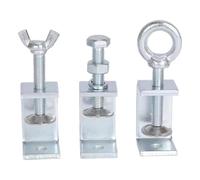 Pince tigre en fer galvanisé | Clip de fixation de type U de 75 mm à 130 mm for tuyauterie de véhicule, tuyaux hydrauliques et tubes(C:85MM)
