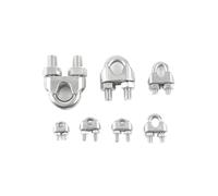 Pince U 304 inox câble gréement M2-M20mm 18pcs(M141pcs)