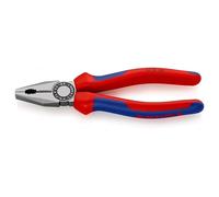 Knipex Pince universelle 03 02 180 – 180 mm, bi‑matière, tête polie