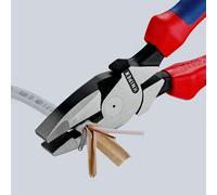 Pince universelle Linesman's 240mm avec tranchant - Bi-matière KNIPEX - 0902240