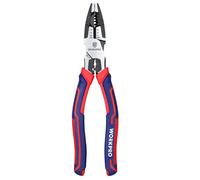 Pince Universelle Multifonctionnelle 209mm WORKPRO, Fonction 5 EN 1 - Maintenir/Denuder/Couper/Sertir/Serrer, Fabriquee en Cr-V, avec Poignee Bi Matiere pour Usage Domestique ou Electricien