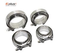 Pince universelle pour voiture en acier inoxydable 304, bande en V, tuyau d'échappement Turbo, bride de serrage en V, bride de connexion de Pipeline ID 153MM