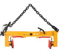 Pince verticale pour plaques de pierre et de verre - Modèle industriel - Taille 43 cm - Pour marbre/granit/verre - Charge lourde - Orange