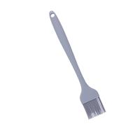 Pinceau à badigeonner en silicone, 17 cm, brosses de cuisson souples amovibles pour aliments, brosse à sauce barbecue, pinceaux à pâtisserie pour la cuisson, les grillades, (Gris clair)