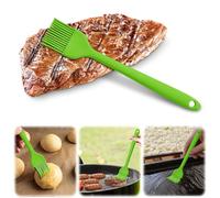 Pinceau à badigeonner en silicone résistant à la chaleur pour barbecue, grill, cuisine, cuisine, cuisine, sans BPA, passe au lave-vaisselle (vert, 26 cm)