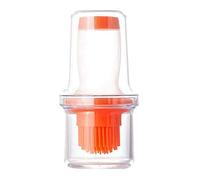 Pinceau à badigeonner, pinceau à pâtisserie en silicone, pinceau à pâtisserie, sauce barbecue, marinade, glaçage de viande, pinceau à huile, bouteille d'huile de miel en silicone - Orange