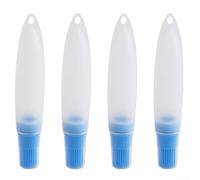 Pinceau à huile en silicone avec capuchon - Pinceau à bouteille allongé - Manche long - Multifonctionnel - Pinceau de barbecue - Outil de cuisine (bleu)