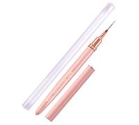Pinceau à rayures pour décoration des ongles : pinceau pour détails fins avec manche rouge, poils flexibles pour motifs complexes et lignes | Accessoire à longue queue pour peinture à ongles