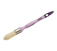 SAVY Pinceau Rond à rechampir Manche Ergonomique bi-matière, sans Perte de Poil, Tous Types de Peinture n°0 - ø 18mm, Violet