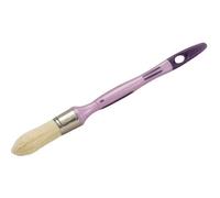 SAVY Pinceau Rond à rechampir Manche Ergonomique bi-matière, sans Perte de Poil, Tous Types de Peinture n°4 - ø 25mm, Violet