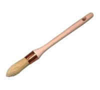 Pinceau à rechampir SAVY N°4 pro - Fibres Perfect - Manche bois naturel - Virole cuivrée