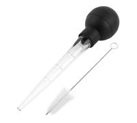 Pinceau à viande seringue manuelle pour marinade avec brosse de nettoyage | Accessoire de cuisine pour barbecue, cuisine, poulet, viande, poisson