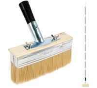 Pinceau applicateur de taches de terrasse de 17,5 cm avec manche de 170,2 cm de long pour teinture de bois, huile, peintures de terrasse, revêtements de terrasse, meubles muraux de clôture (170 x 17,5
