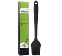 Pinceau de Cuisine,Pinceau à Pâtisserie,Pinceau Patissier Silicone,Pinceaux de Barbecue en Silicone,pour Cuisiner,Barbecue, Gâteaux, Cuisson, 21 cm,Noir