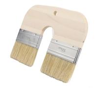 Pinceau de peinture à la chaux en forme de U avec poils naturels, 200 mm de large, virole pour une application uniforme sur les murs et les façades, outil robuste pour peintures minérales et calcaires