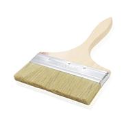 Pinceau de Surface 200 mm Édition Spéciale, pour Grandes Surfaces, Lasure, Vernis, Peinture à la Craie, avec Poignée en Bois, Brosse à Huile, Pinceaux Plat pour Meubles, Mur, Clôture, Marron