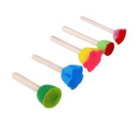 Pinceau Éponge De Peinture Lot De 5 Pinceau Mousse Peinture Éponges De Peintures Réutilisables pour Enfant Outils De Dessin Artisanaux en Mousse Multi-Tailles