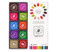 Pinceau estompeur doux pour peinture à doigts - Pour bricolage, peinture, dessin, fabrication de cartes, produits de base pour la peinture au doigt - Poignées à code couleur - Outil d'encre Vjw283 (20