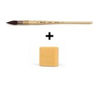Pinceau Lavis Raphaël N°1 Série 803 Petit Gris Pur Et Savon Doux Au Miel