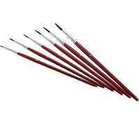 Pinceau modélisme ZAHN Pinsel E10710-02 Poils fins 6 pièces