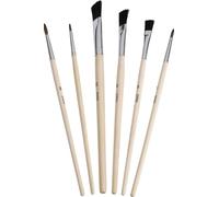 Pinceau modélisme ZAHN Pinsel E10710-21 Poils fins 6 pièces