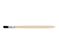 Pinceau plat soie naturelle noire, 20 mm, courbé